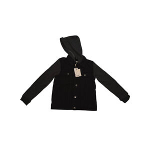 Boys DEX Denim Jacket Black Gray M 10Y